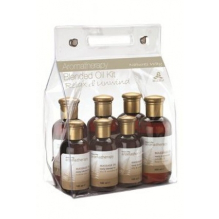 Zestaw kompozycji olejów do masażu Aromatherapy Blended Oil Kit